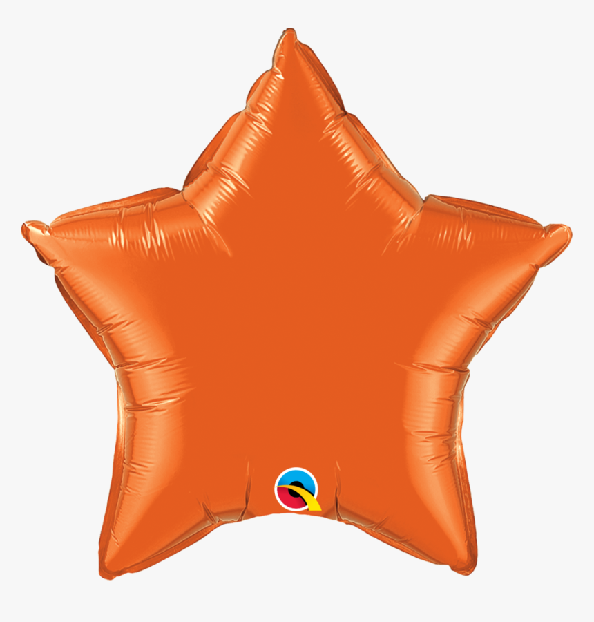 20 Orange Star Foil Balloon - Star Shaped Balloon, HD Png Download, Free Download