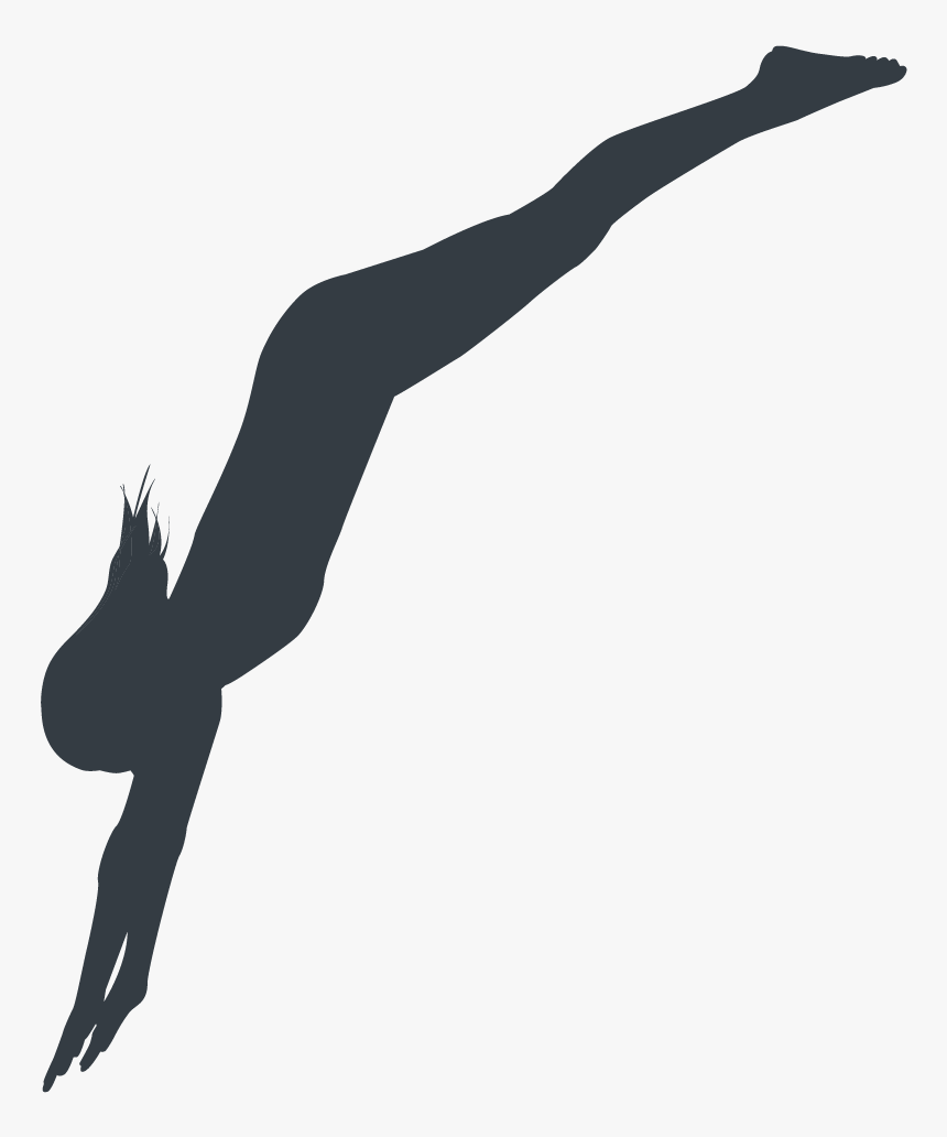 Portable Network Graphics Silhouette Scuba Diving Underwater - Diving Board Diving Silhouette, HD Png Download, Free Download