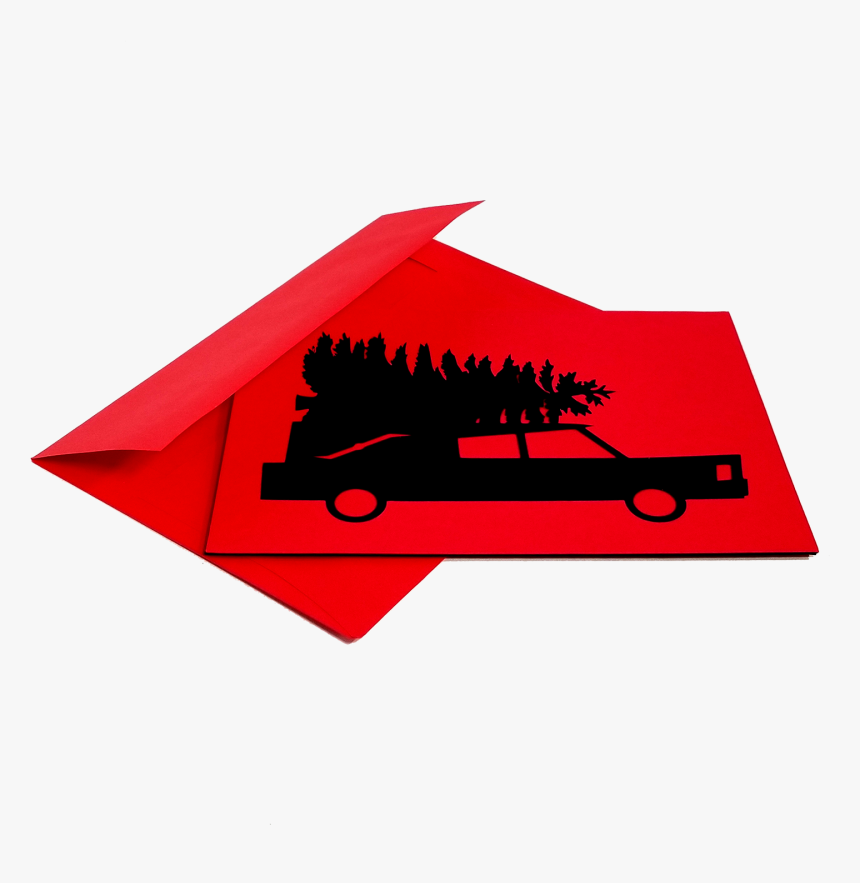 Hearse With Christmas Tree - Illustration, HD Png Download, Free Download