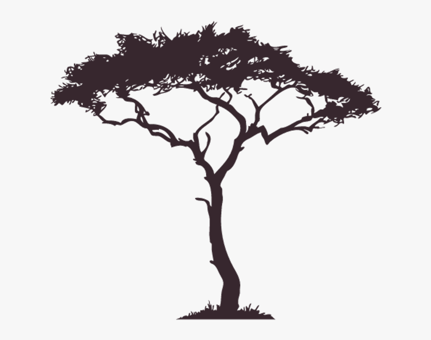 #tree #silhouette #shadow #nightime #surrealism #overlay - African Tree Clipart, HD Png Download, Free Download