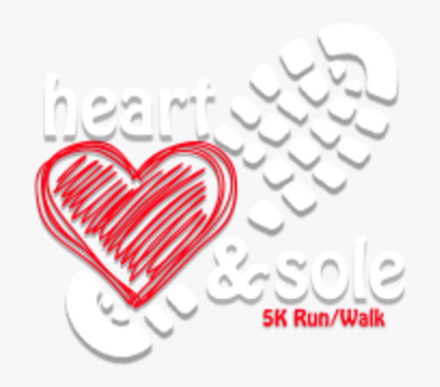 Heart & Sole 5k & 1 Mile Walk - Heart, HD Png Download, Free Download