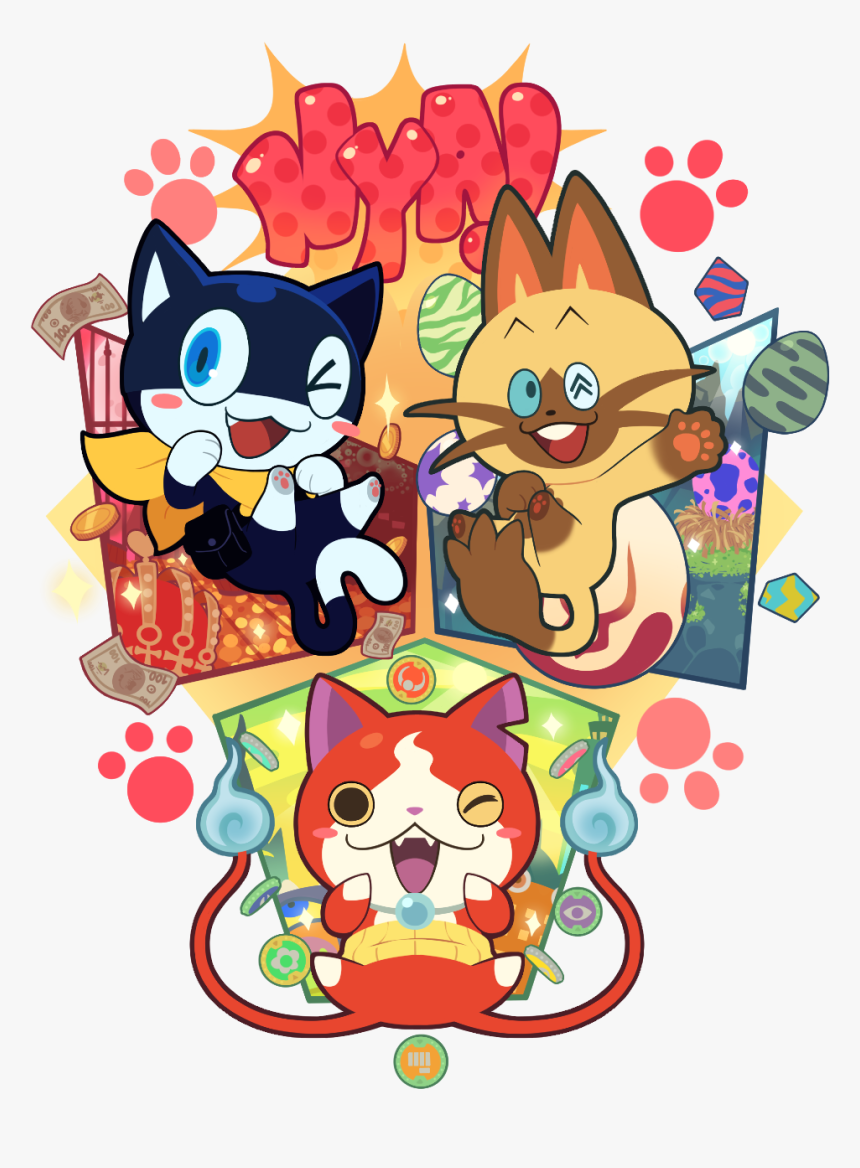 What Makes A Good Mascot, You Ask
simple 
draw A Cute - Morgana Jibanyan, HD Png Download, Free Download