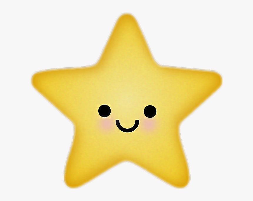 Little Cute Star Yellow Sticker - Smiley, HD Png Download, Free Download