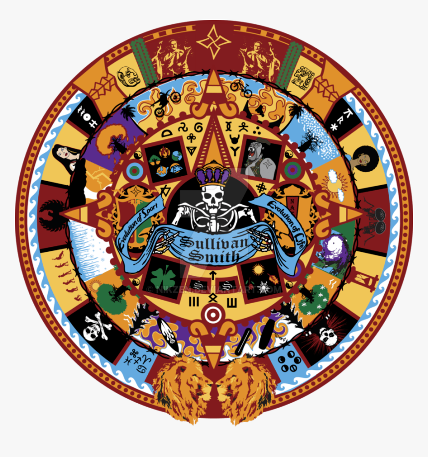 Aztec Calendar Logo 4 By Max - Aztec Calendar, HD Png Download - kindpng