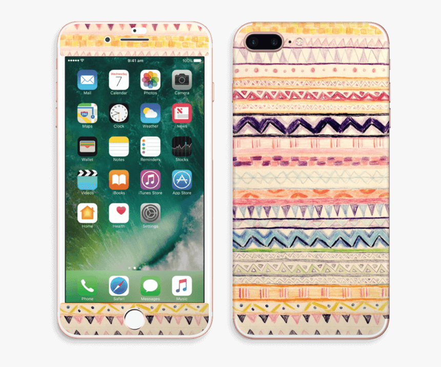 Hand Drawn Aztec Skin Iphone 7 Plus - Iphone 7 Plus Color, HD Png Download, Free Download