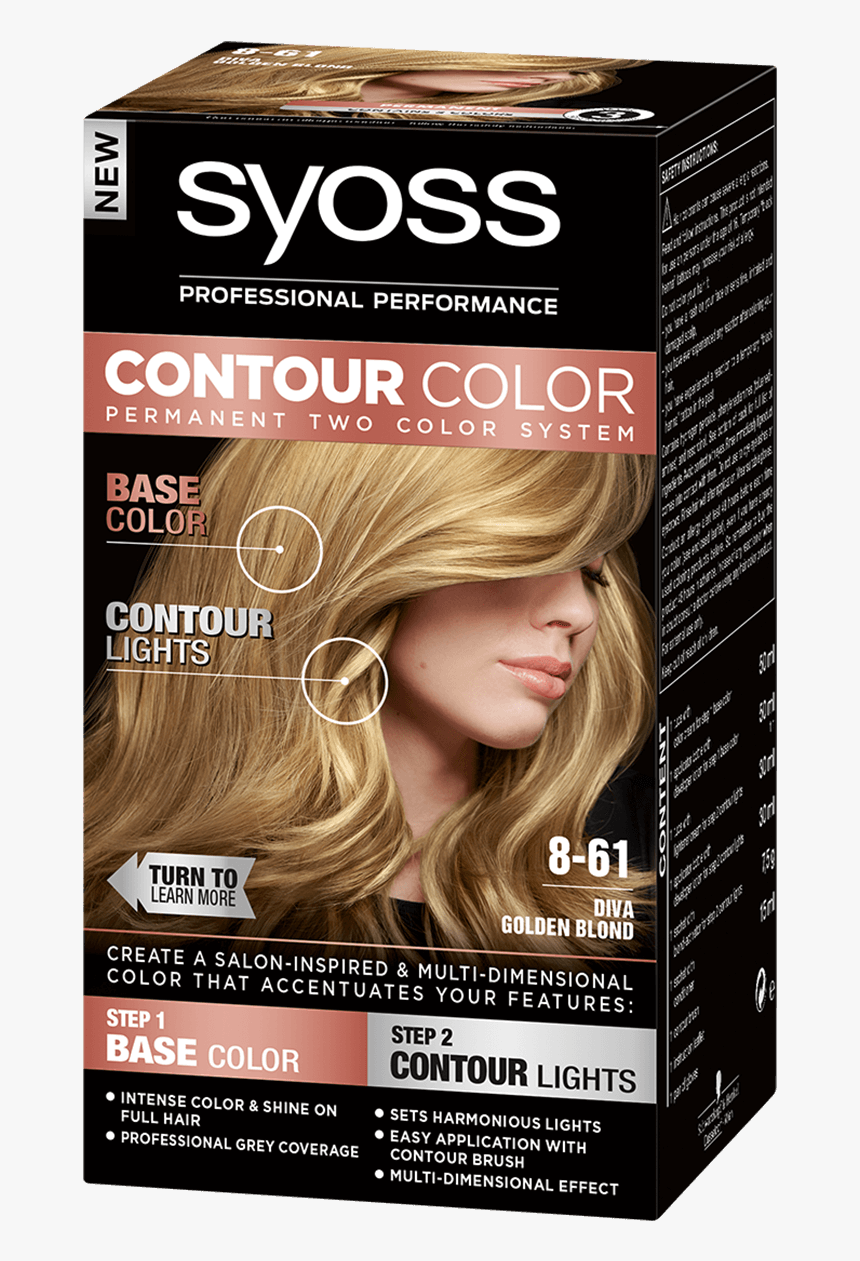 zo veel Gezamenlijke selectie ga verder Syoss Com Contour Color 8 61 Diva Golden Blond - Syoss, HD Png Download -  kindpng