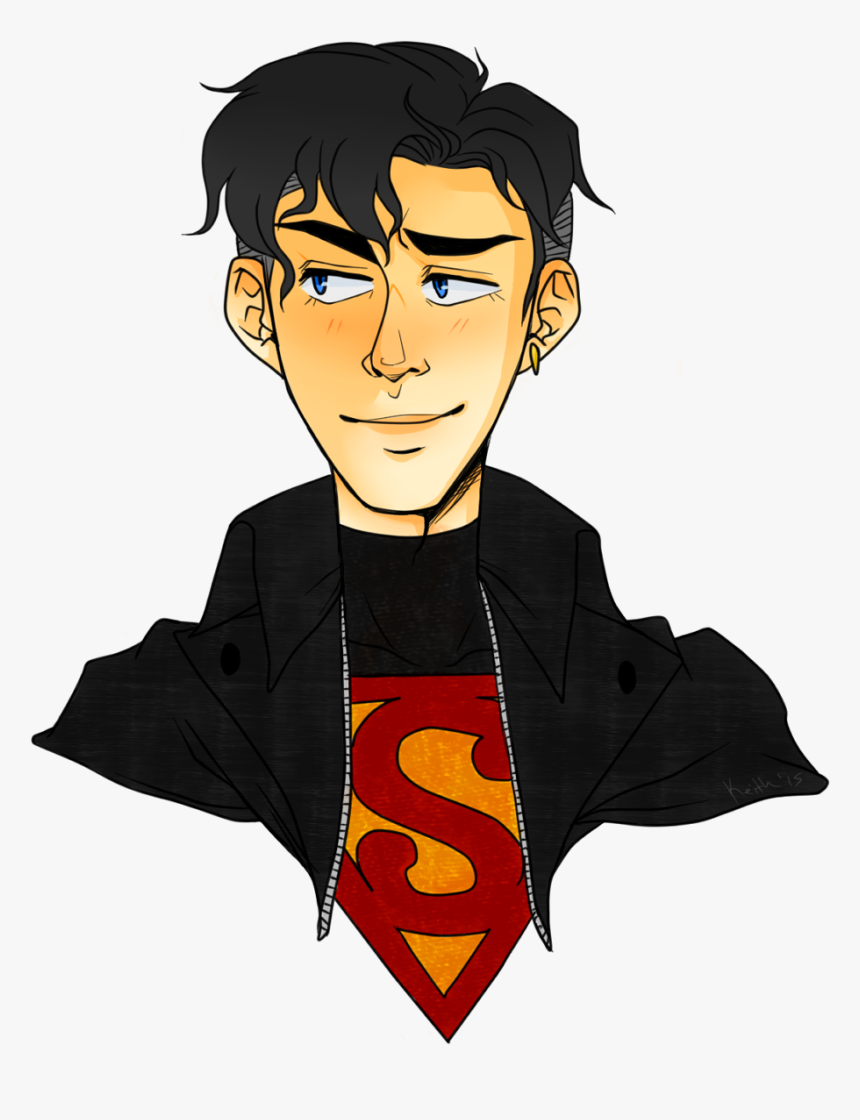 ““i Tried My Hand At 90s Superboy - Cartoon, HD Png Download, Free Download