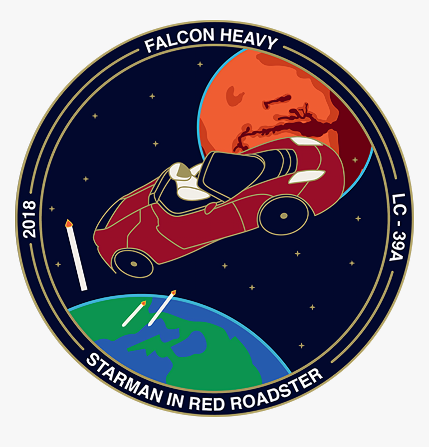 Today"s Unlocked Achievement Is Eline De Boer"s Starman - Falcon Heavy Mission Patch, HD Png Download, Free Download