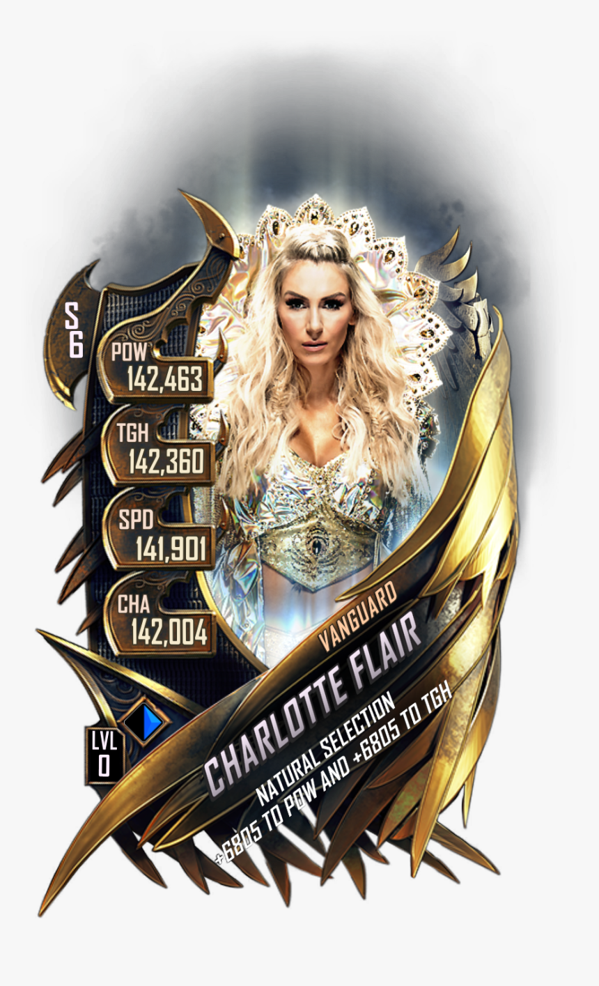 Wwesc S6 Charlotte Flair Vanguard - Wwe Supercard Vanguard Cards, HD Png Download, Free Download