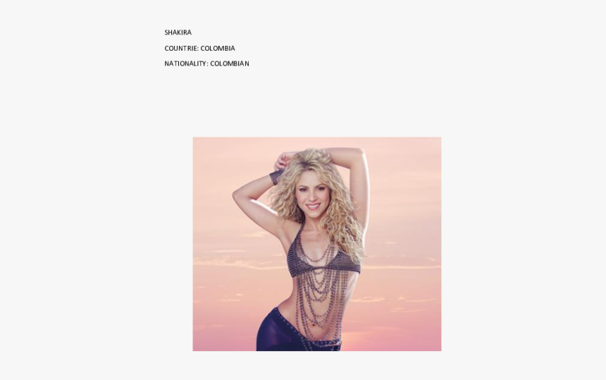 Shakira, HD Png Download, Free Download