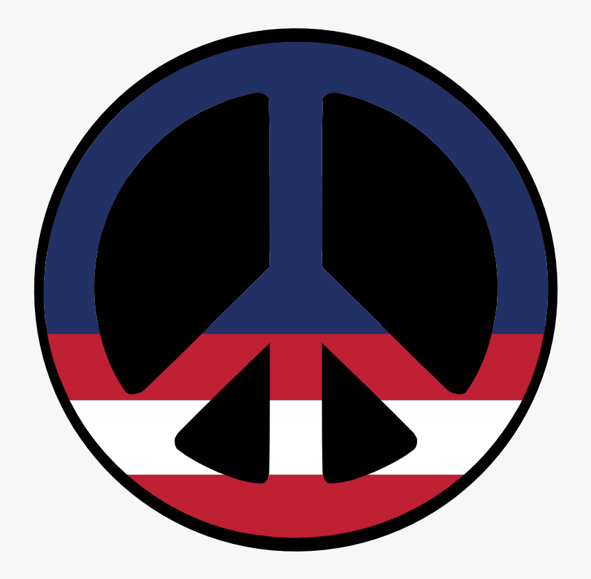 Us 36 Star Wagon Wheel Flag Peace Symbol Scallywag - Peace Symbols, HD Png Download, Free Download