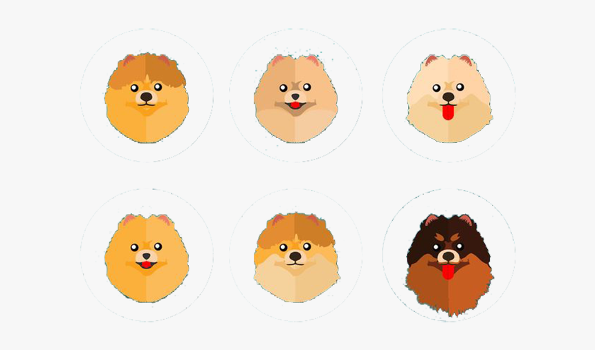 Pomeranian Cartoon Clip Art - Pomeranian Cartoon Png, Transparent Png, Free Download