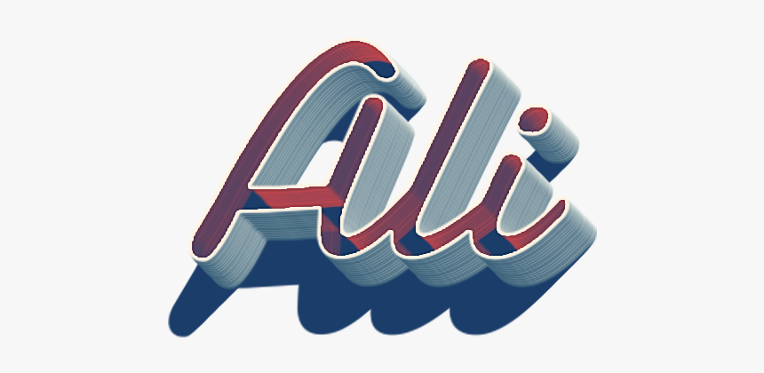 Ali 3d Letter Png Name - Graphic Design, Transparent Png, Free Download