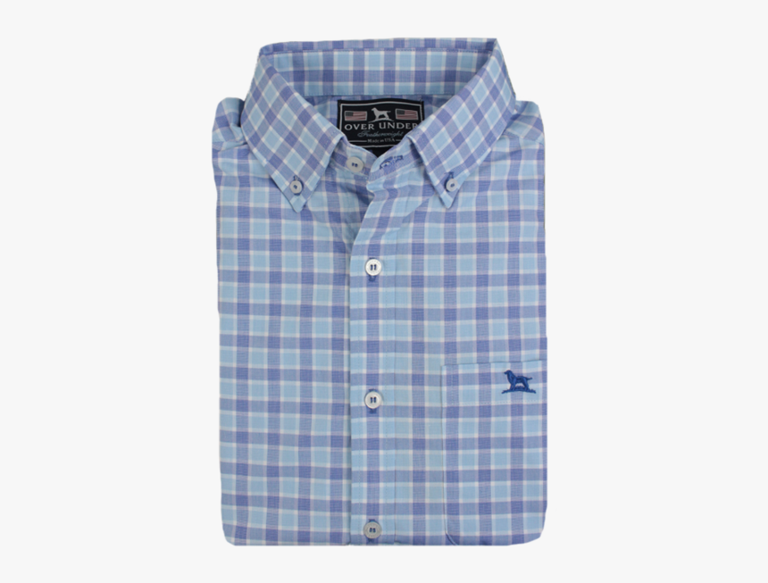 Featherweight Button Down Lagoon - Plaid, HD Png Download, Free Download