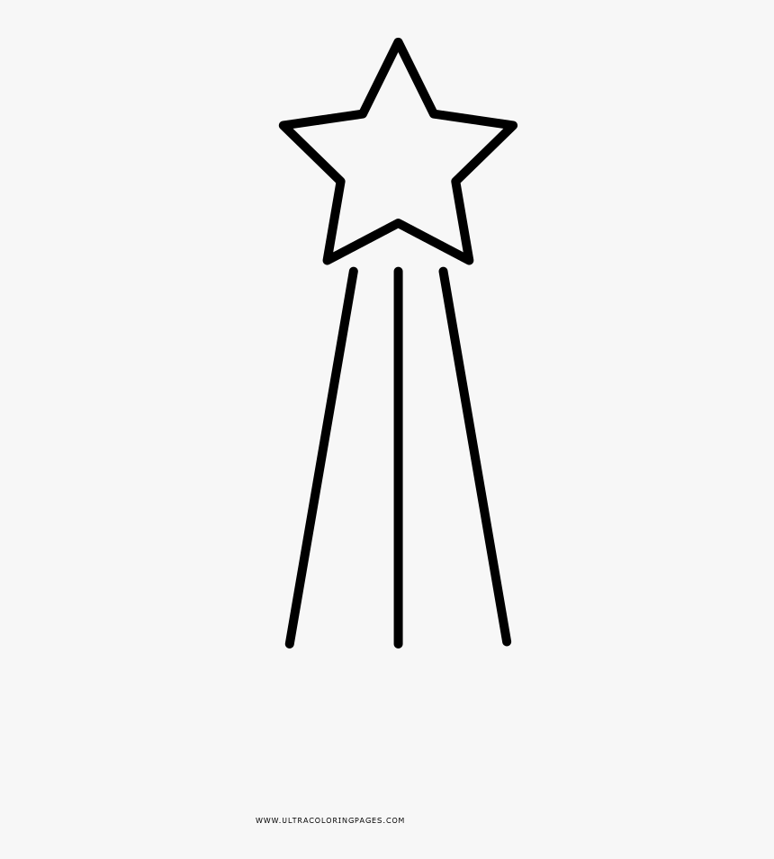 Shining Star Coloring Page - Star, HD Png Download, Free Download