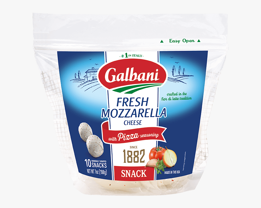 Fresh Mozzarella Pizza Seasoning Snacks - Galbani Mozzarella, HD Png Download, Free Download