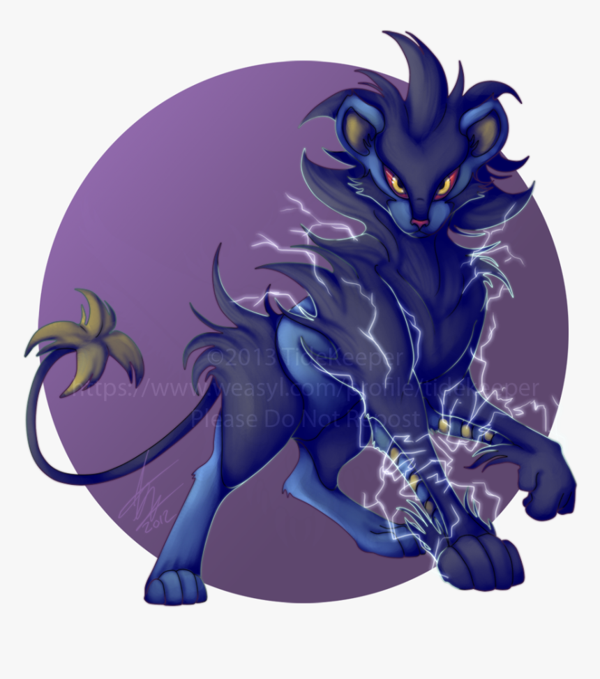 Luxio , Png Download - Luxray Fan Art, Transparent Png, Free Download