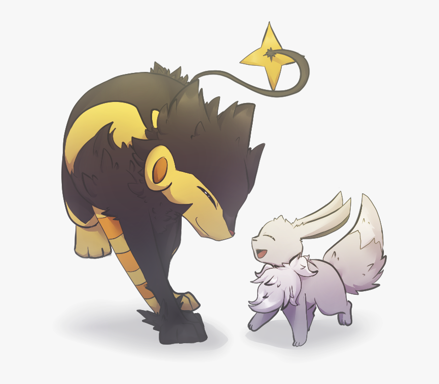 Luxray And Eevee, HD Png Download, Free Download