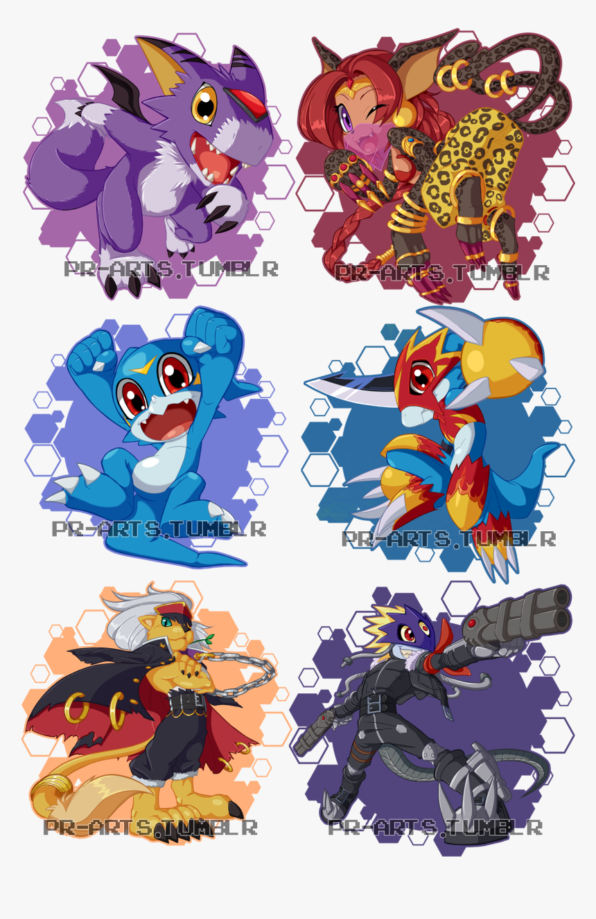 Batch Three - - Digimon Chibis, HD Png Download, Free Download