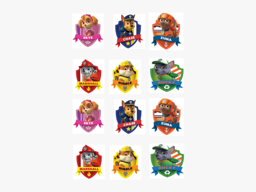 Paw Patrol Cupcake Characters - Paw Patrol Characters And Jobs, HD Png Download, Free Download