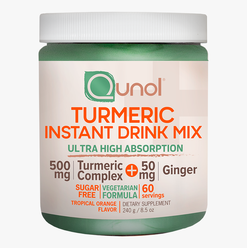 Qunol®️ Vegetarian Turmeric Instant Drink Mix With - Tan, HD Png Download, Free Download