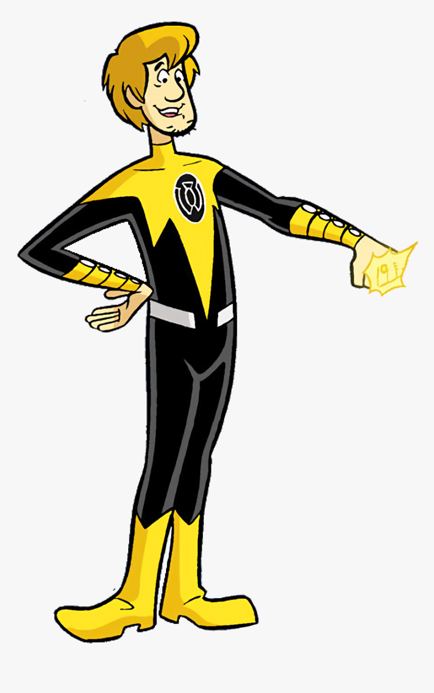 Yellow Lantern Shaggy Clipart , Png Download - Scooby Doo Yellow Lantern, Transparent Png, Free Download