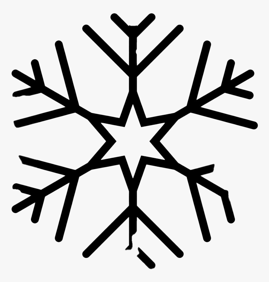 Christmas Black Snowflake Png Clipart - Snowflake Vector Png Free, Transparent Png, Free Download