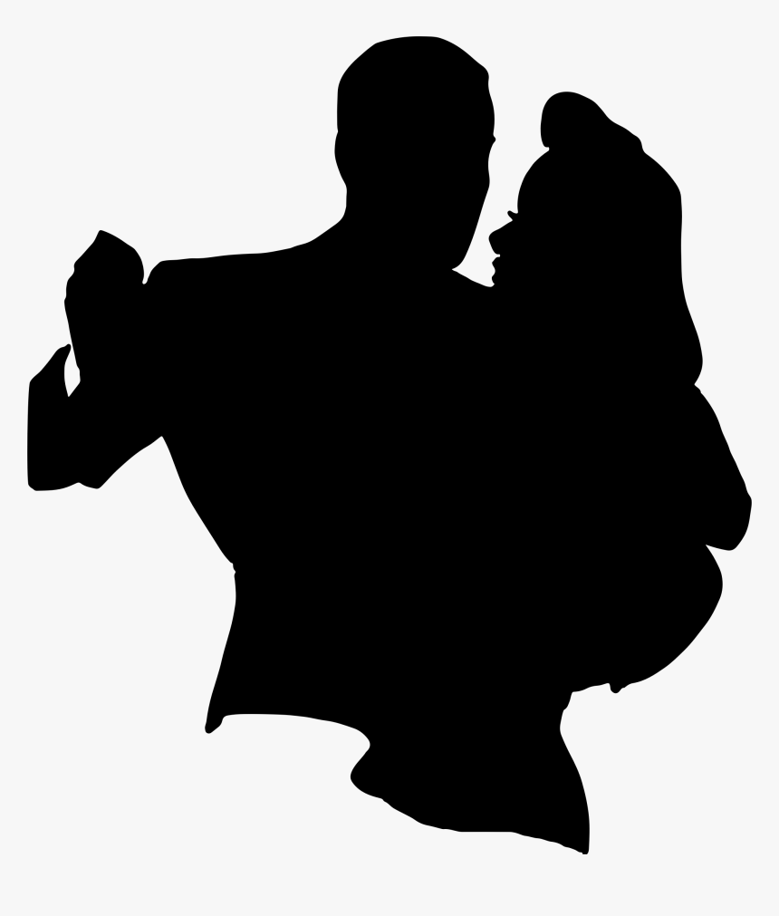 Retro Dancing Couple Silhouette - Silhouette Couple Dancing Clipart, HD Png Download, Free Download