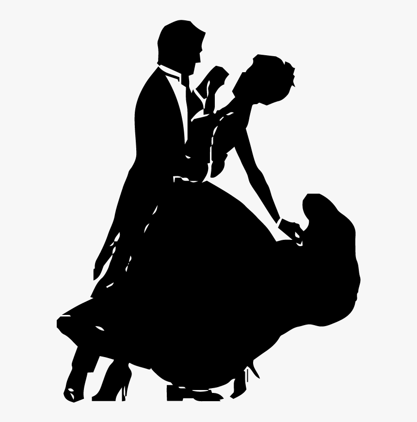 Waltz Lessons Ballroom Club - Ballroom Dance Black And White, HD Png Download, Free Download