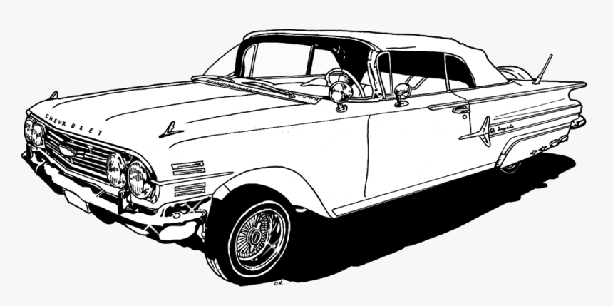 Chevy Impala Lowrider Drawing