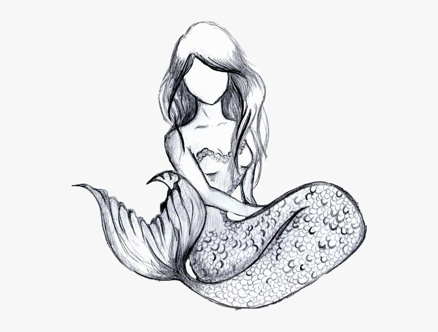 Mermaid Pencil Drawing Easy