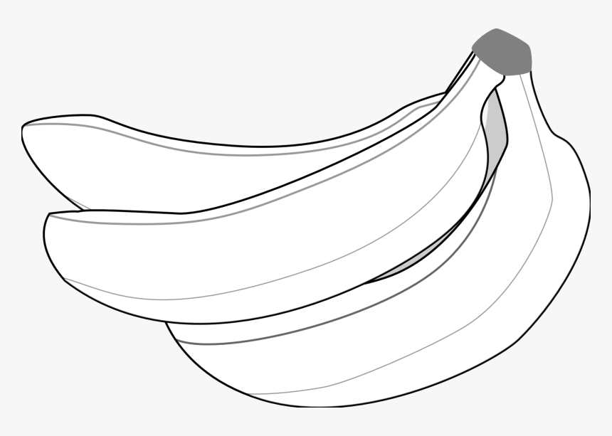 Clip Art Banana Clip Art Black And White Banana Clipart Black And White Hd Png Download Kindpng