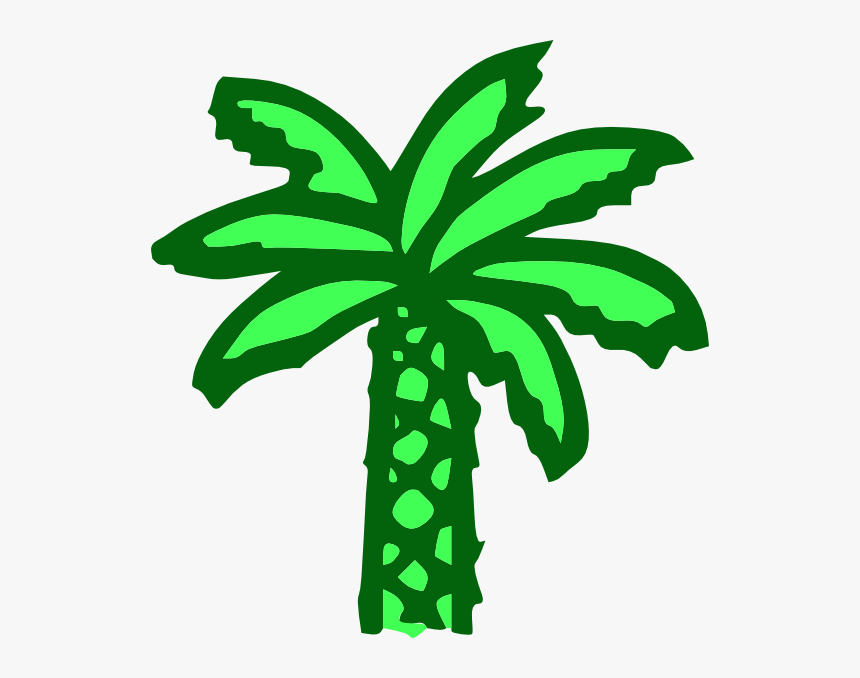 Cartoon Banana Tree - Cartoon Palm Tree, HD Png Download, Free Download