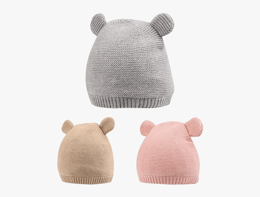 Bear Ears Baby Hat - Crochet, HD Png Download - kindpng