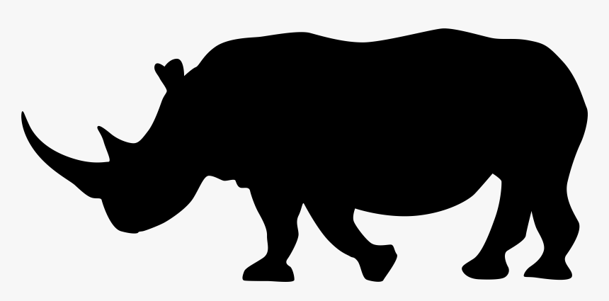 rhinoceros silhouette clip art transparent background rhino silhouette hd png download kindpng transparent background rhino silhouette