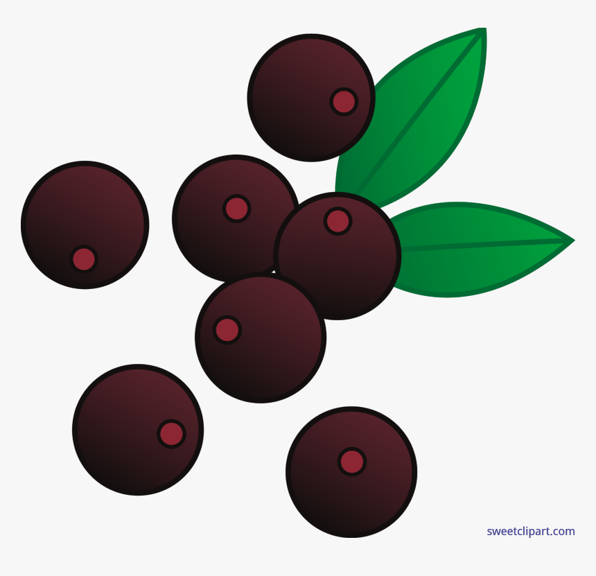 Clipart Free Library Berries Acai Clip Art - Red Berries Clip Art, HD Png Download, Free Download