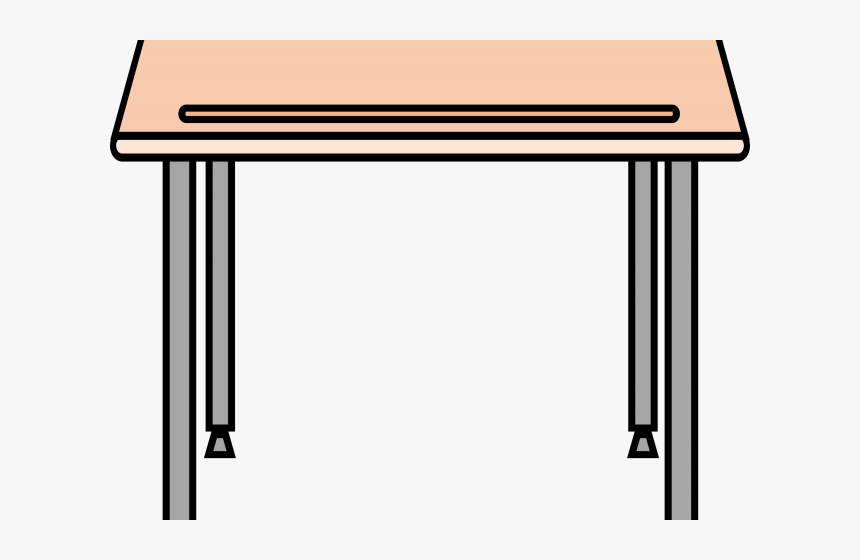 Desk Clipart Cartoon - Desk Clipart Png, Transparent Png, Free Download