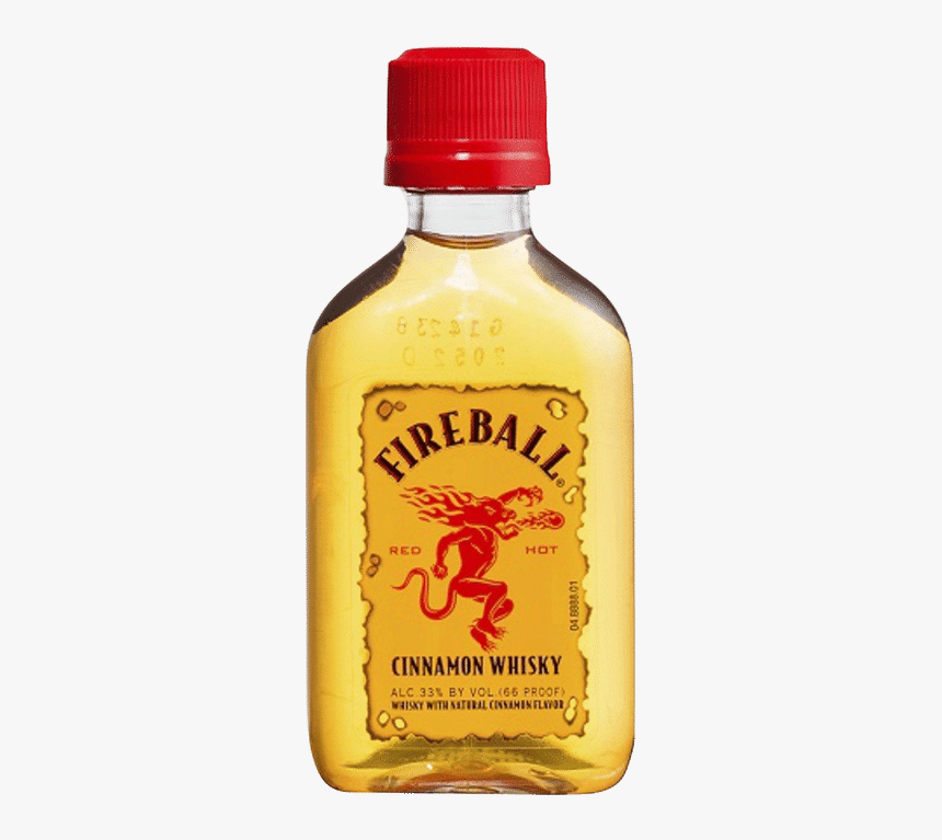 Fireball Cinnamon Whisky 4pk - Fireball 50ml, HD Png Download, Free Download