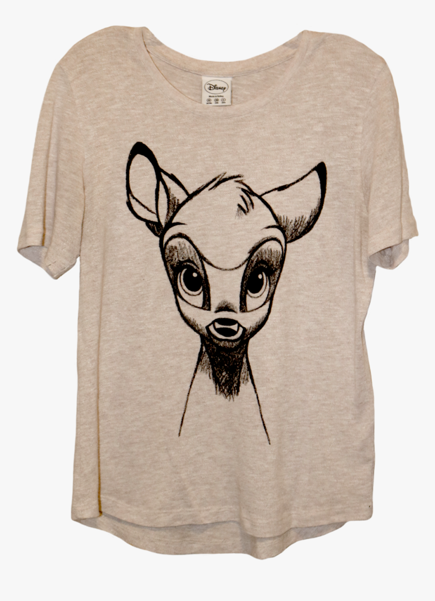 A Tan Long Sleeve Shirt Of Bambi - Llama, HD Png Download, Free Download