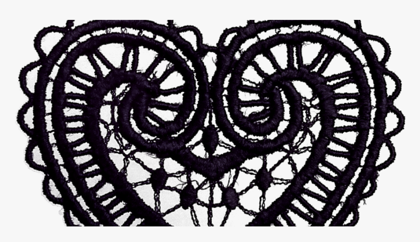 Black Lace Heart Png , Png Download - Lace Heart Free Clipart, Transparent Png, Free Download