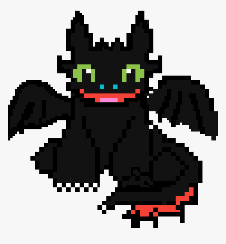How To Train Your Dragon - Toothless Perler Bead Patterns, HD Png Download, Free Download