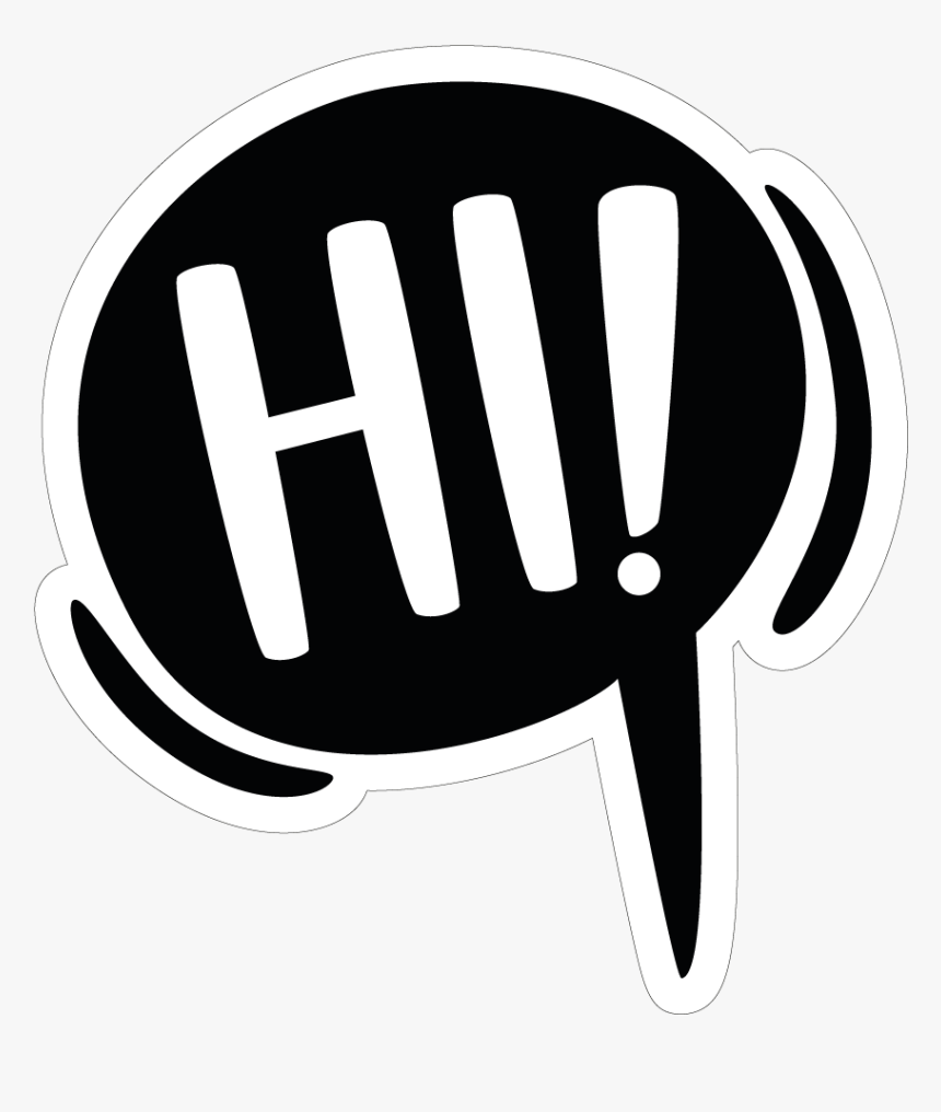 Thumb Image - Sticker Hi, HD Png Download, Free Download