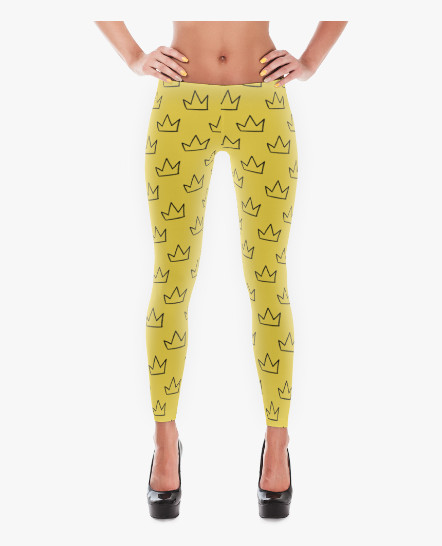 Basquiat Crown Png - Girly Leggings, Transparent Png, Free Download