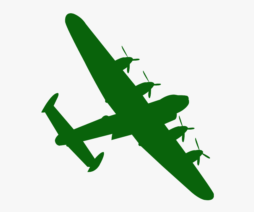 Bomber Plane Silhouette, HD Png Download, Free Download