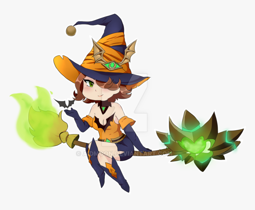 [paladins] Bewitched Evie By Aidmoon - Cartoon, HD Png Download, Free Download