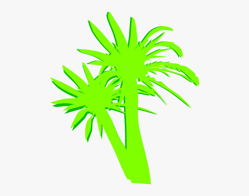 2 Palm Trees Svg Clip Arts, HD Png Download, Free Download