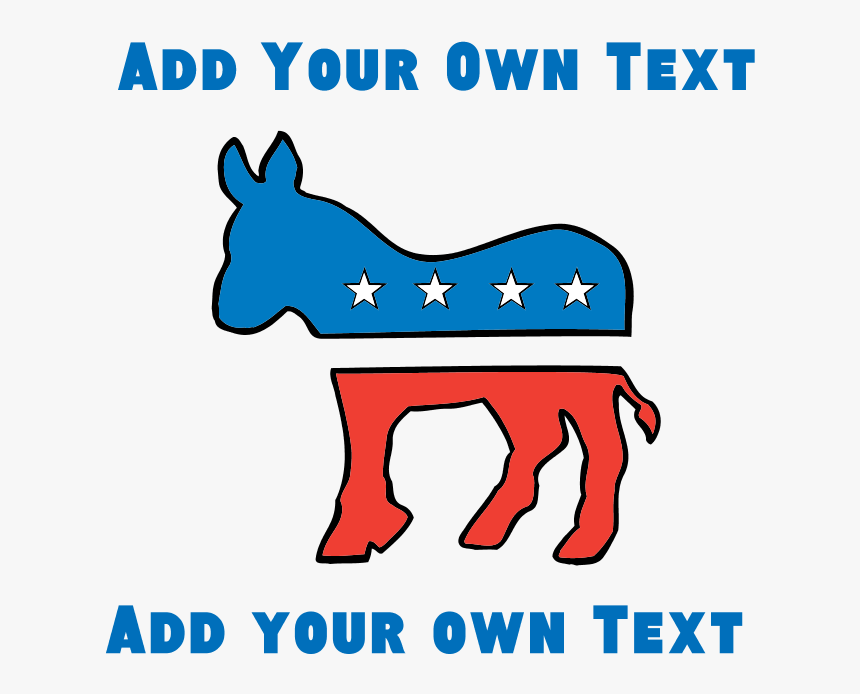 Democrat Donkey Template Tile Coaster - Transparent Background Democrat Logo, HD Png Download, Free Download