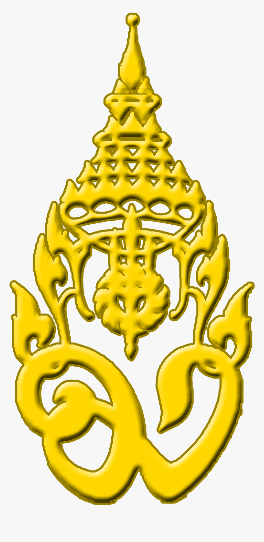 Royal Monogram Of Mahitala Dhibesra Adulyadej Vikrom, - Crest, HD Png ...