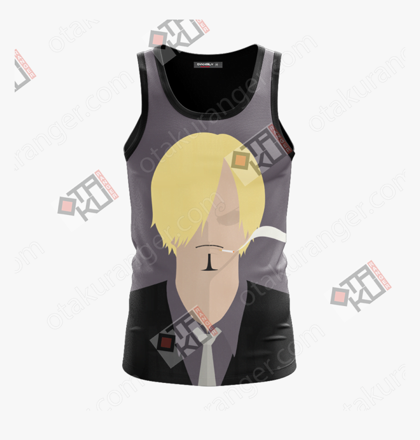 One Piece Vinsmoke Sanji Minimalist 3d Tank Top - Vest, HD Png Download, Free Download