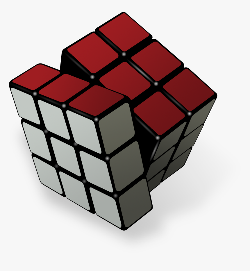 Rubiks Cube Rotating Cci - Rubrics Cube Clip Art, HD Png Download, Free Download